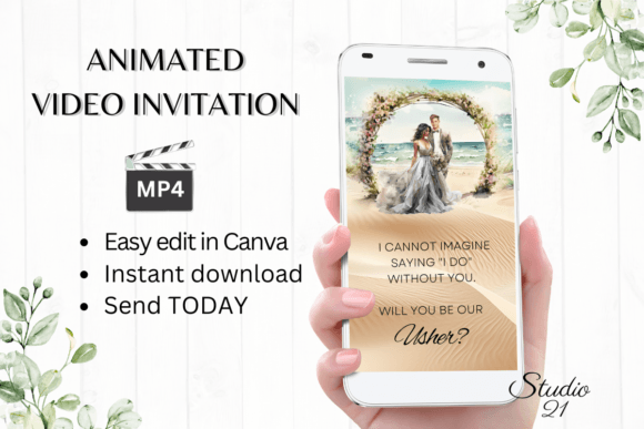 Beach Wedding Usher Proposal W3805U: A Creative Guide