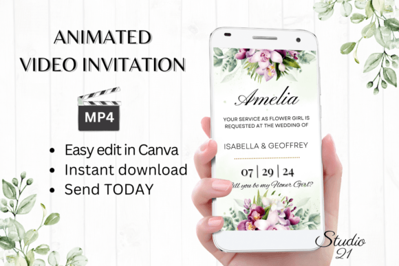 Orchids Flower Girl Proposal: A Modern Floral Display Font