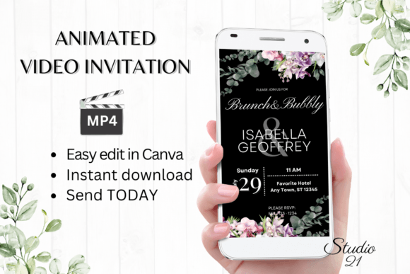Orchids Wedding Brunch Invite W9453: Elevate Your Event